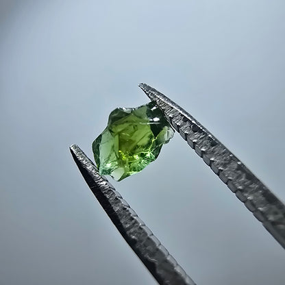 Cristal de tourmaline verdélite rare, vert Minas Gerais, Brésil #7981