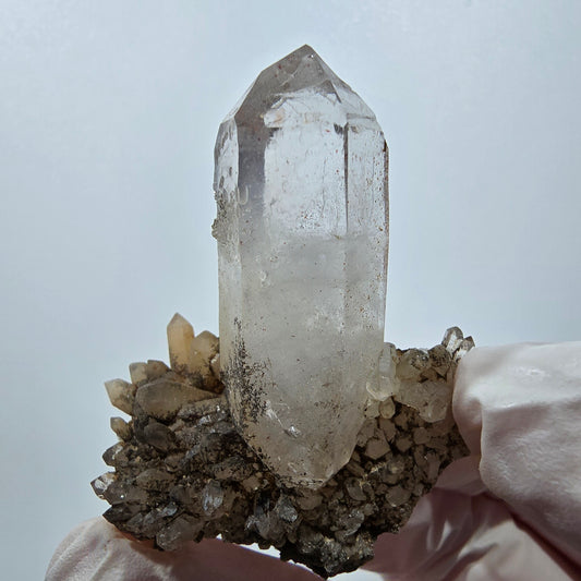 Amas de quartz dendrite rare à double terminaison, Goboboseb, Namibie, 52 x 40 x 17 mm 