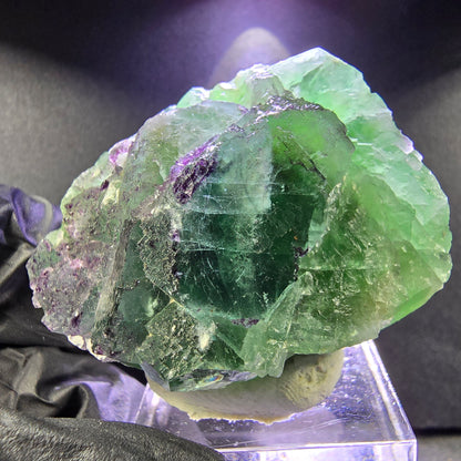 Rare zonar Phantom Fluorite XX stade vert violet 45*39*21mm Okorusu, Namibie