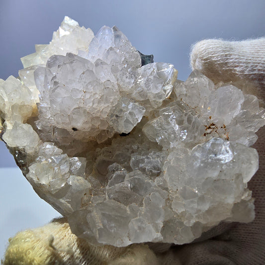 Große Phantom Fluorit Würfel, Quarz Stufe lila grün Okorusu, Namibia 121*61*36mm
