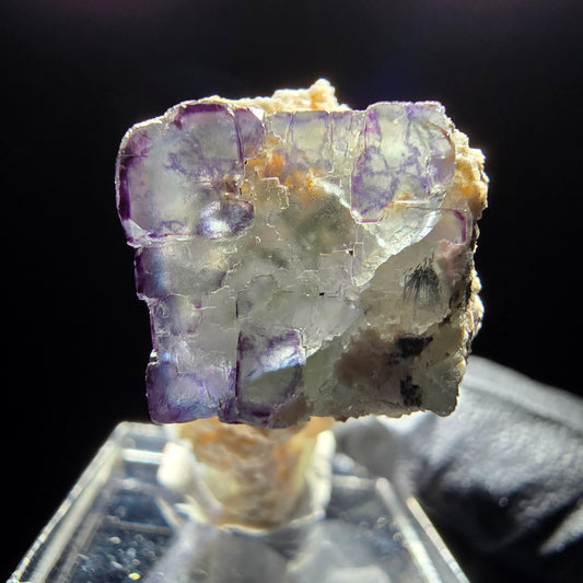 Cubes de fluorite Zonar rares, stade orthoclase, Erongo namibie, Collection 35x21x18mm