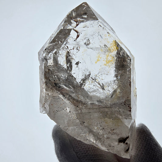 Squelette Fantôme Quartz Fumé DT Sceptre Valentine Pocket Goboboseb Namibie 78*44*24mm 