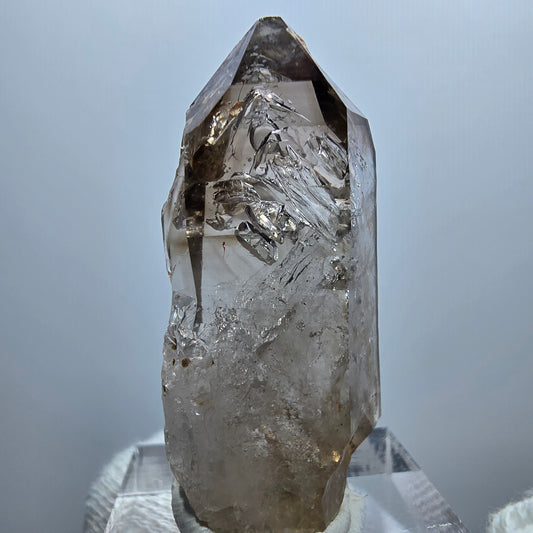Enhydro Phantom Smoky Quartz Scepter, 2x Bubble Goboboseb, Namibia 40*18*11mm 