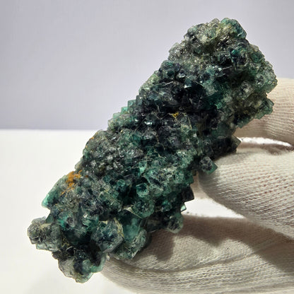 Cube de fluorite fantôme zonal, spécimen de tourmaline Schorl, Erongo, Namibie, 72 x 33 x 31 mm 