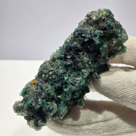 Cube de fluorite fantôme zonal, spécimen de tourmaline Schorl, Erongo, Namibie, 72 x 33 x 31 mm 