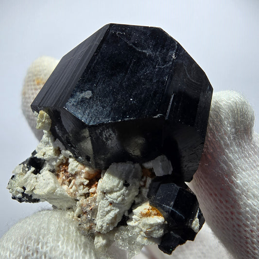 Rare Schorl Tourmaline, Hyalite, Orthoclase Specimen Erongo, Namibia 42*40*27mm 
