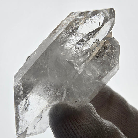 Sceptre de poche Saint-Valentin en quartz fumé fantôme squelette, Namibie 61 x 25 x 23 mm 
