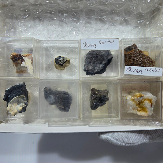 TOP Micromount Mineralien Sammlung Deutschland - 8 Stück Deutschland #8061