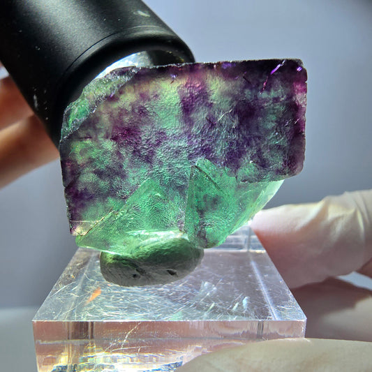 Rare Fluorite Cube Specimen, green purple Okorusu, Namibia 29*26*15mm 