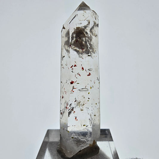 Harlequin Phantom Smoky Quartz Skeleton Point Valentine Pocket, Namibia 52*15*10mm 