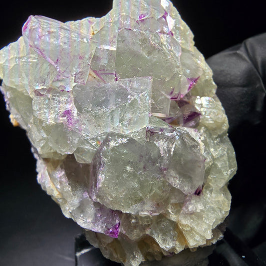 Zonare Fluorite Cube Tier Violet Vert Okorusu, Namibie 44*41*19mm Collection