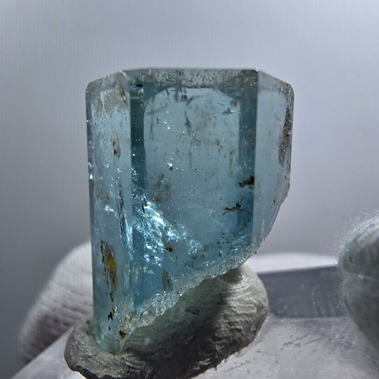 Aigue-marine rare avec opale hyalite Erongo, Namibie 22*16*13mm 