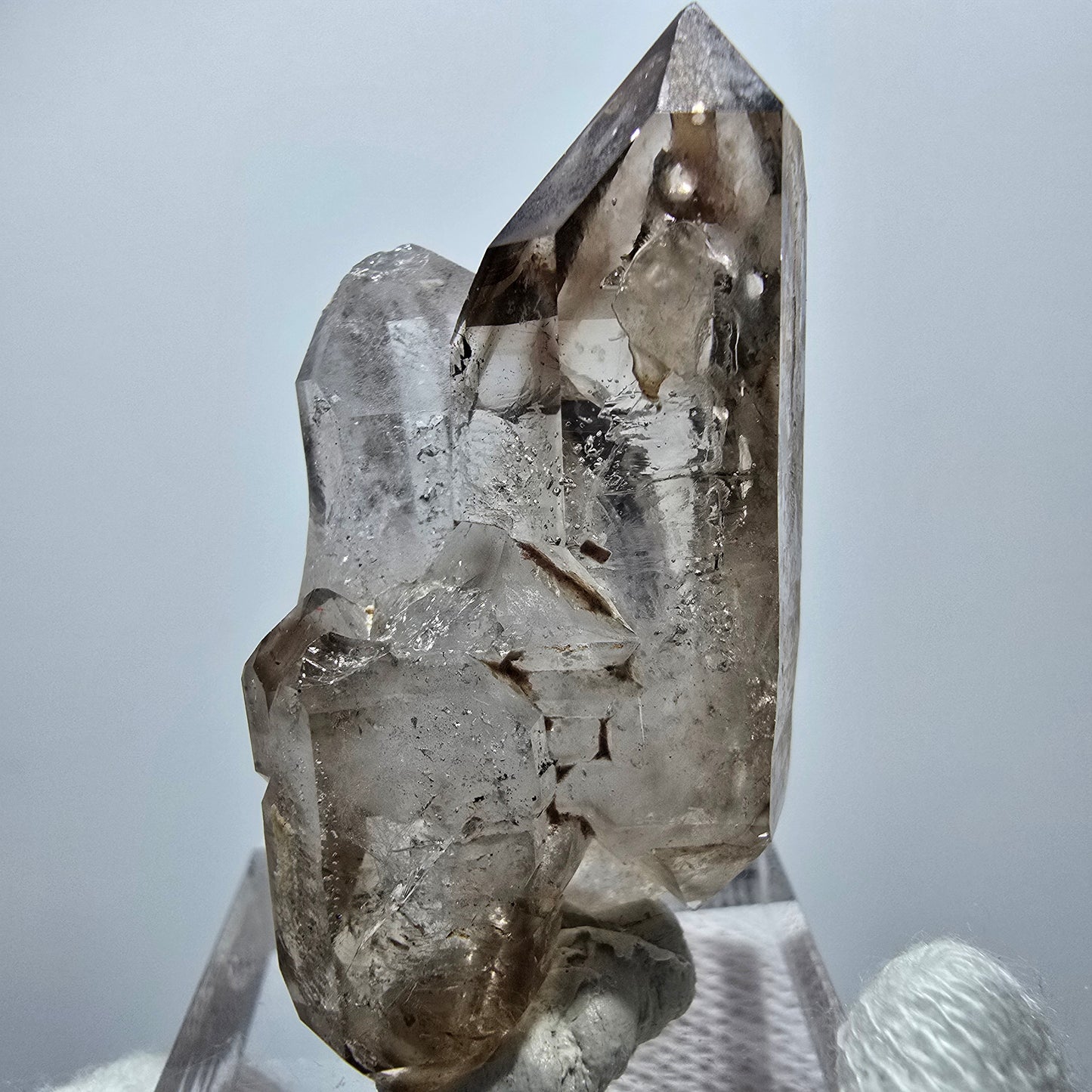 Clear Phantom Smoky Quartz DT Scepter Point Goboboseb, Namibia 43*23*21mm 