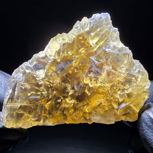Phantom Fluorit Würfel Stufe gelb blau lila Okorusu, Namibia 53*39*13mm Sammlung