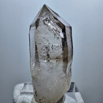 Enhydro Phantom Smoky Quartz Scepter, 1x Bubble Goboboseb, Namibia 40*17*11mm 