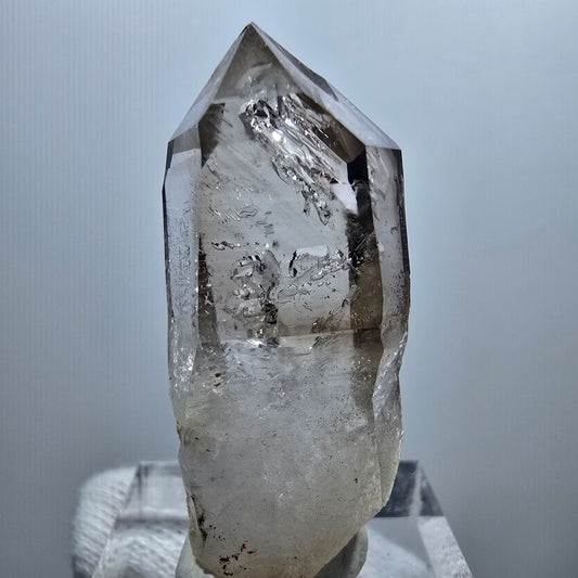 Enhydro Phantom Smoky Quartz Scepter, 1x Bubble Goboboseb, Namibia 40*17*11mm 