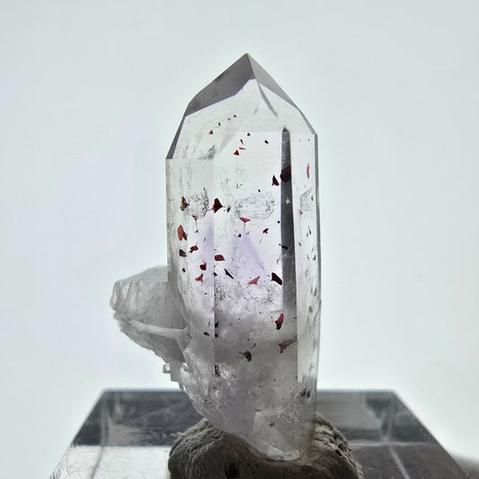 Mine d'améthyste Harlequin Phantom Point Streep, Goboboseb, Namibie, 29 x 15 x 10 mm 