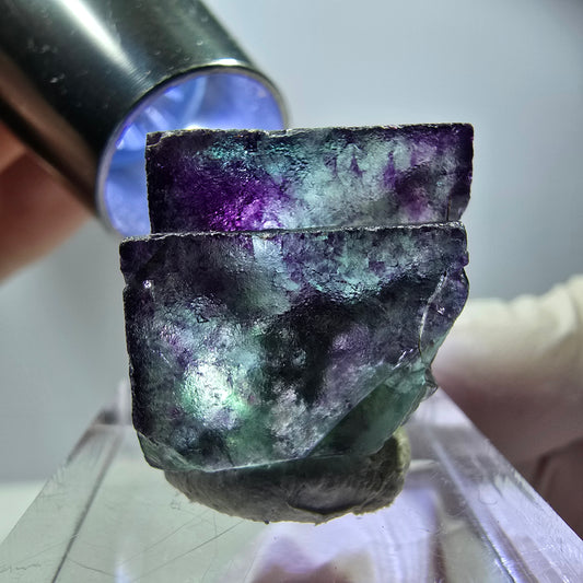 Rare Fluorite Cube Specimen, green purple Okorusu, Namibia 20*19*18mm 