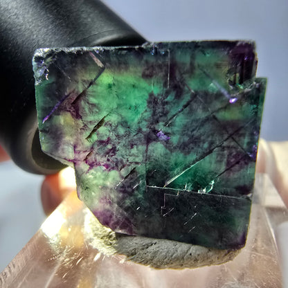 Phantom Fluorit Würfel parkettiert, grün lila Okorusu, Namibia 21*19*16mm