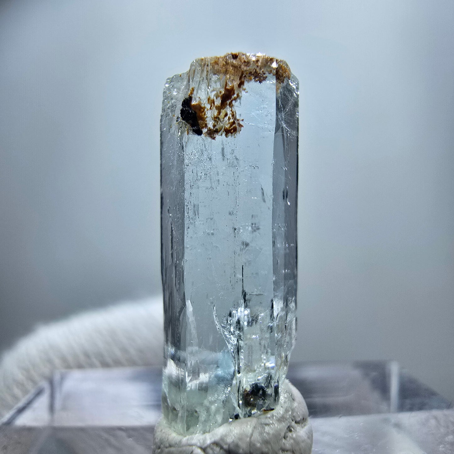 Klarer Aquamarin X Kristall, blau Erongo, Namibia 19*7*4mm