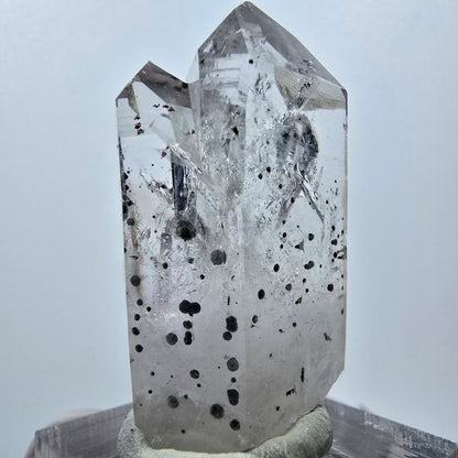 Quartz Harlequin, pointes d'hématite, mine Streep, Goboboseb, Namibie, 39 x 21 x 18 mm