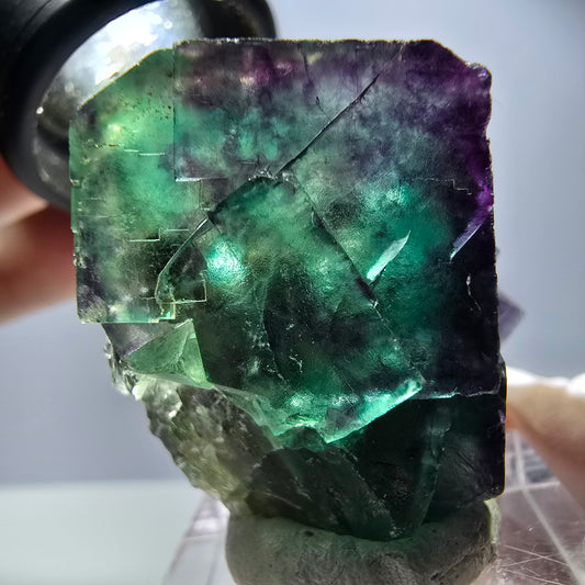 Rare Fluorite Cube Specimen, green purple Okorusu, Namibia 42*31*30mm 