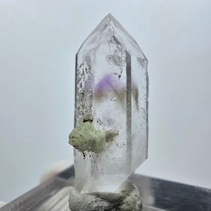 Améthyste fantôme DT, mine Prehnite Point Streep, Goboboseb, Namibie, 28 x 13 x 9 mm 