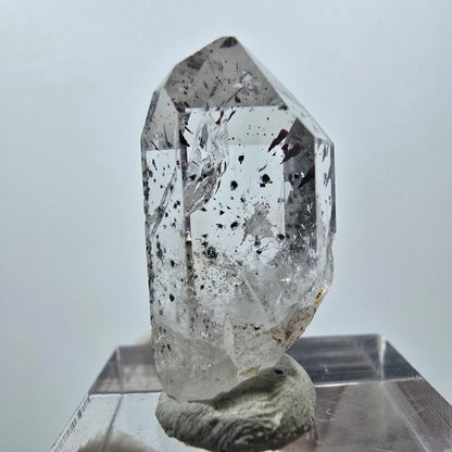 Quartz clair Harlequin Point Streep Mine, Goboboseb, Namibie 28 x 13 x 12 mm 