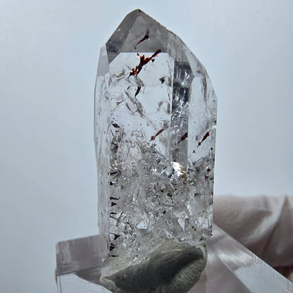 Quartz Harlequin Enhydro, Quartz Hématite Streep Mine, Goboboseb, Namibie 36 x 18 x 13 mm 