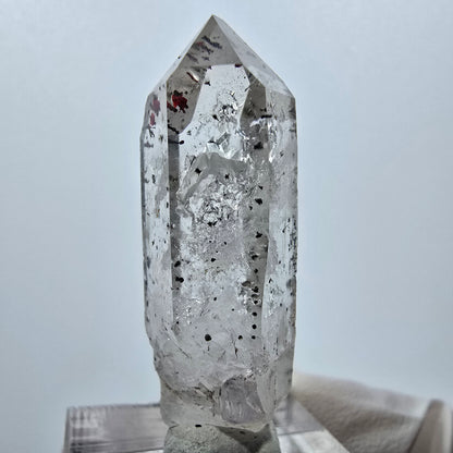 Quartz clair Harlequin Mine Point Streep, Goboboseb, Namibie 42 x 15 x 11 mm 