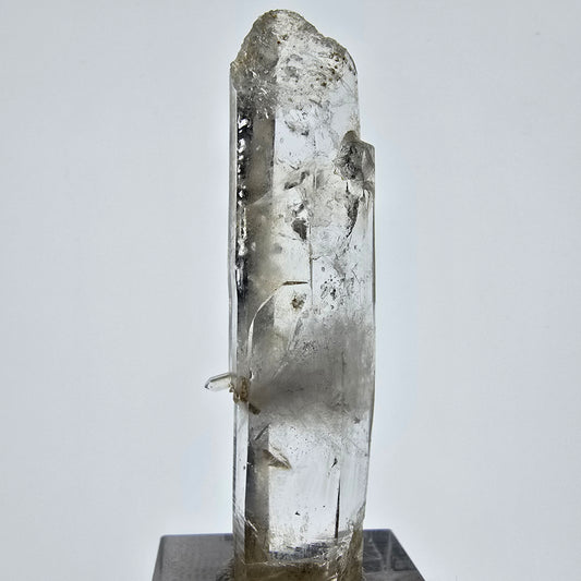 Sceptre fantôme squelette en quartz fumé, spécimen de poche Saint-Valentin, Namibie, 60 x 17 x 10 mm