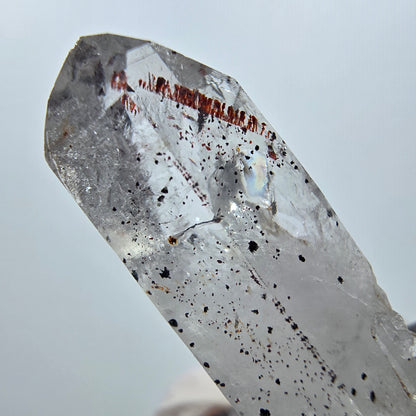 Quartz clair Harlequin Point Streep Mine, Goboboseb, Namibie 32 x 10 x 10 mm 