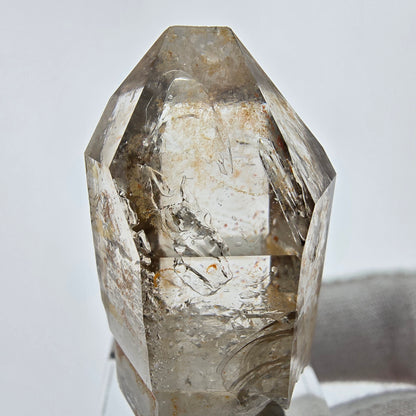 Enhydro Phantom Smoky Quartz Sceptre Tip 1x Bubble Goboboseb, Namibie 43*23*22mm 