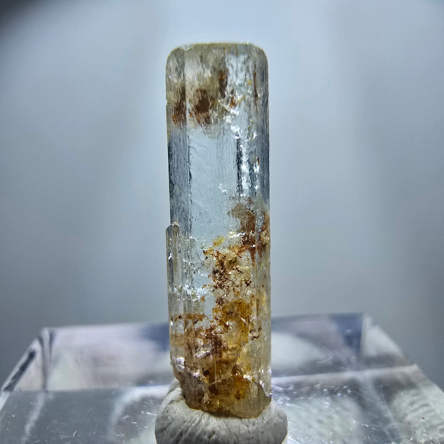 Klarer Aquamarin X Kristall, blau Erongo, Namibia 20*5*3mm