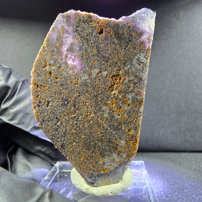 Rare Zonare Fluorite XX cube specimen yellow purple 43*28*15mm from Okorusu, Namibia