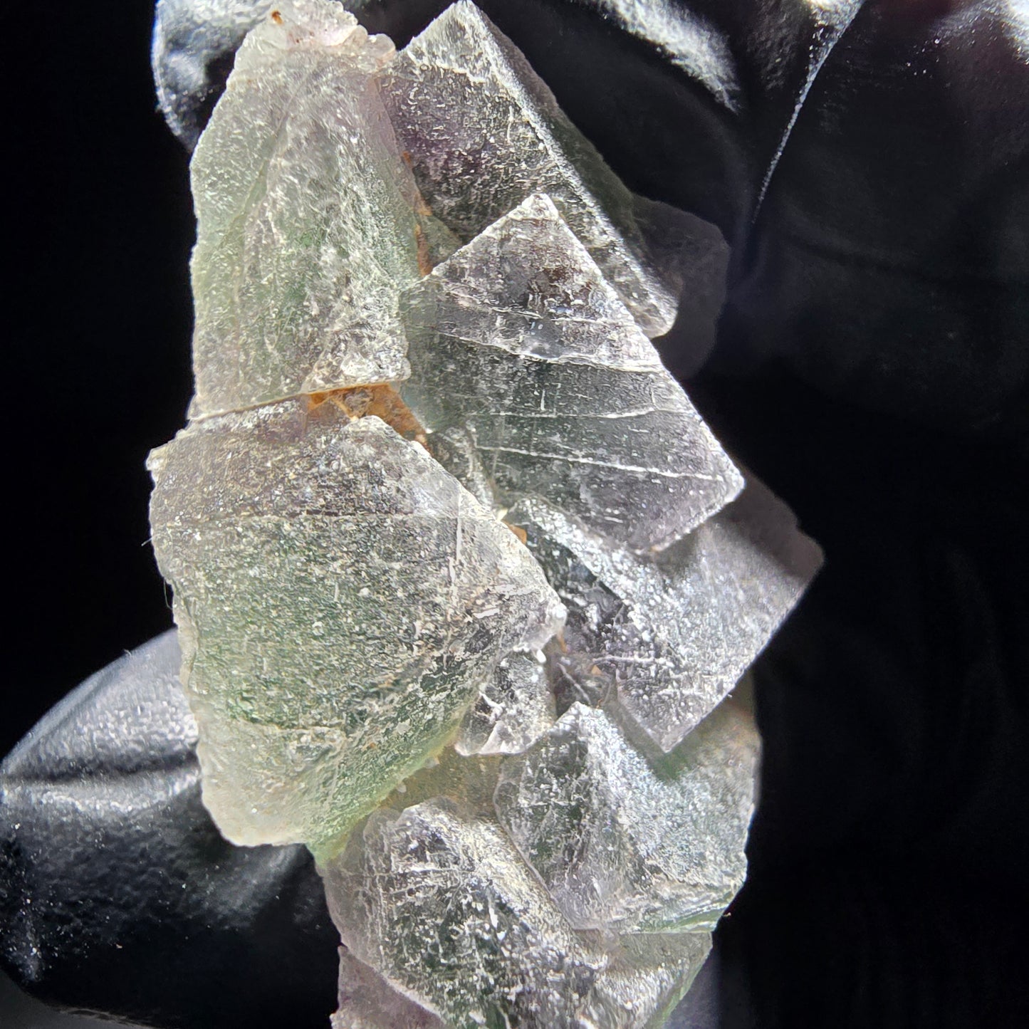 Phantom Fluorite Cube Tier Vert Violet Okorusu, Namibie 46*29*12mm Collection