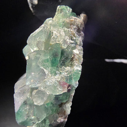 Niveau de cube de fluorite fantôme vert violet Okorusu, collection namibie 35*15*14mm