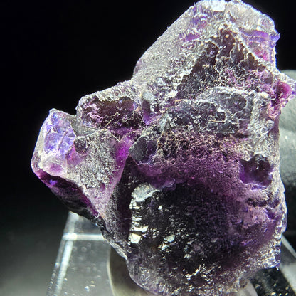 Stade de cube de fluorite fantôme violet Okorusu, namibie 23*22*9mm collection minérale
