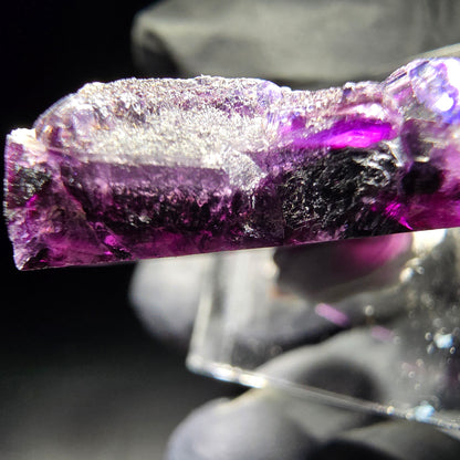 Stade de cube de fluorite fantôme violet Okorusu, namibie 23*22*9mm collection minérale