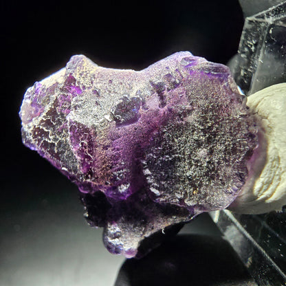 Stade de cube de fluorite fantôme violet Okorusu, namibie 23*22*9mm collection minérale