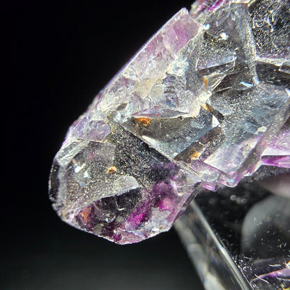 Stade de cube de fluorite fantôme violet Okorusu namibie 47*23*12mm collection minérale