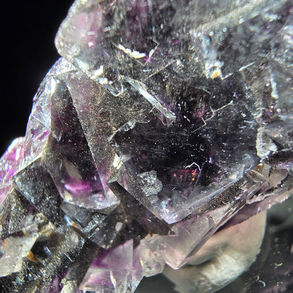 Stade de cube de fluorite fantôme violet Okorusu namibie 47*23*12mm collection minérale