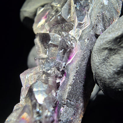 Stade de cube de fluorite fantôme violet Okorusu namibie 47*23*12mm collection minérale