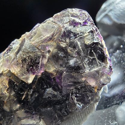 Phantom Fluorite Cube Tier Violet Blanc Okorusu, Namibie 41*21*12mm Collection