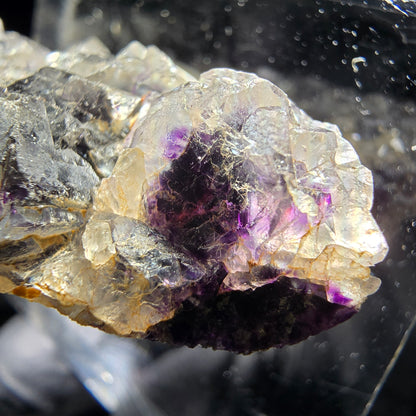 Phantom Fluorite Cube Tier Violet Blanc Okorusu, Namibie 41*21*12mm Collection