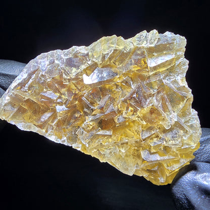 Phantom Fluorit Würfel Stufe gelb blau lila Okorusu, Namibia 53*39*13mm Sammlung