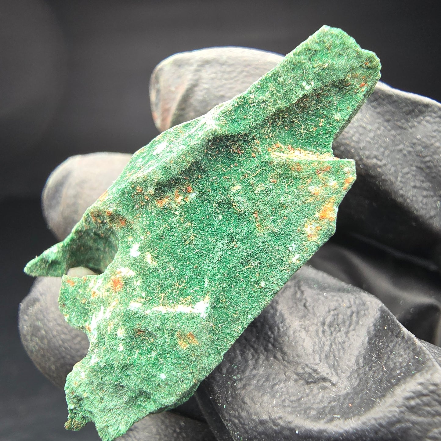Spécimen rare de malachite, vert Kaokoveld, collection minérale 35*26*19mm namibie