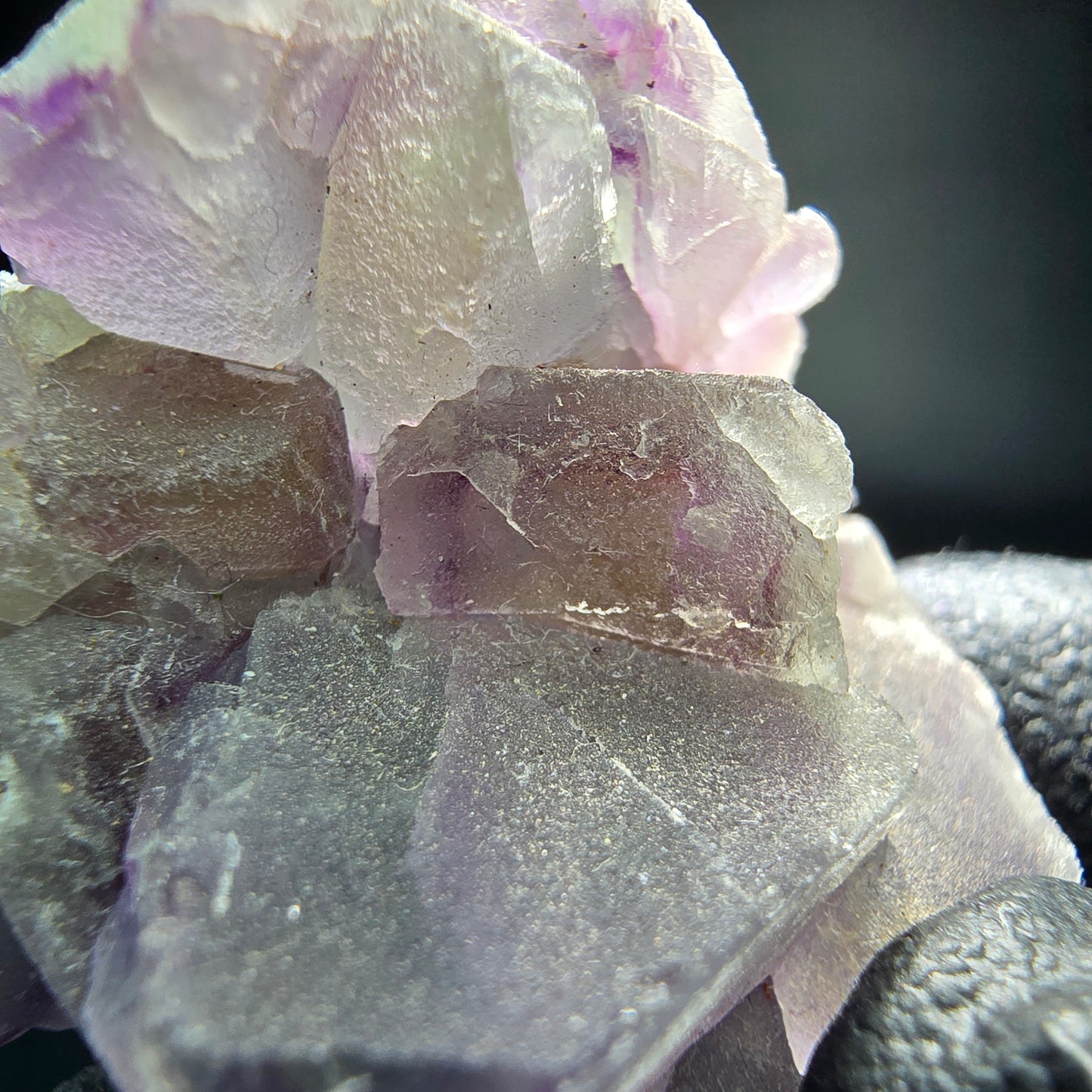 Phantom Fluorite cube niveau vert violet Omehane, Namibie 37*29*17mm collection