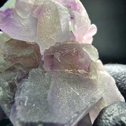 Phantom Fluorite cube niveau vert violet Omehane, Namibie 37*29*17mm collection