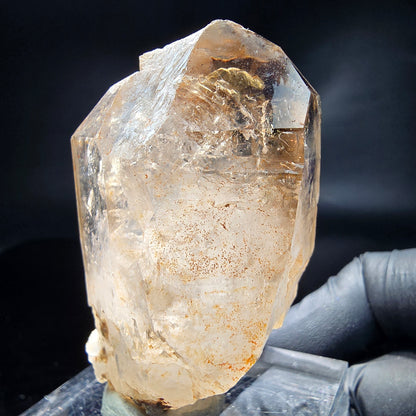 Enhydro Phantom Smoky Quartz Sceptre Tip 2x Bubble Goboboseb, Namibie 64*37*30mm 